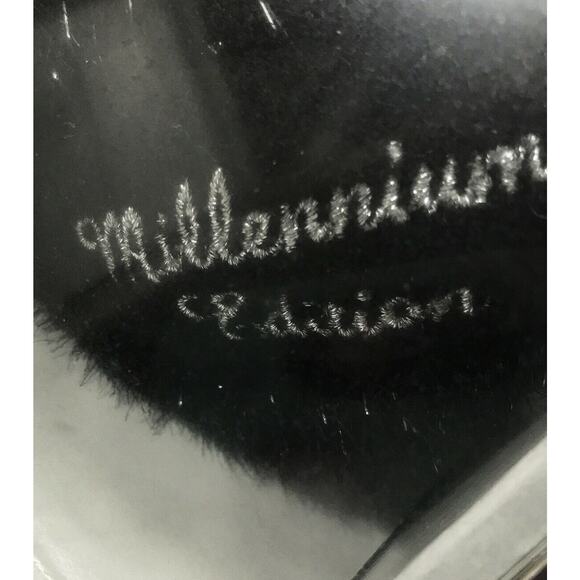 VTG New MILLENNIUM 2000 Dan Dee TEDDY BEAR Black Silver Gold PLUSH 1st Edition - Picture 3 of 6